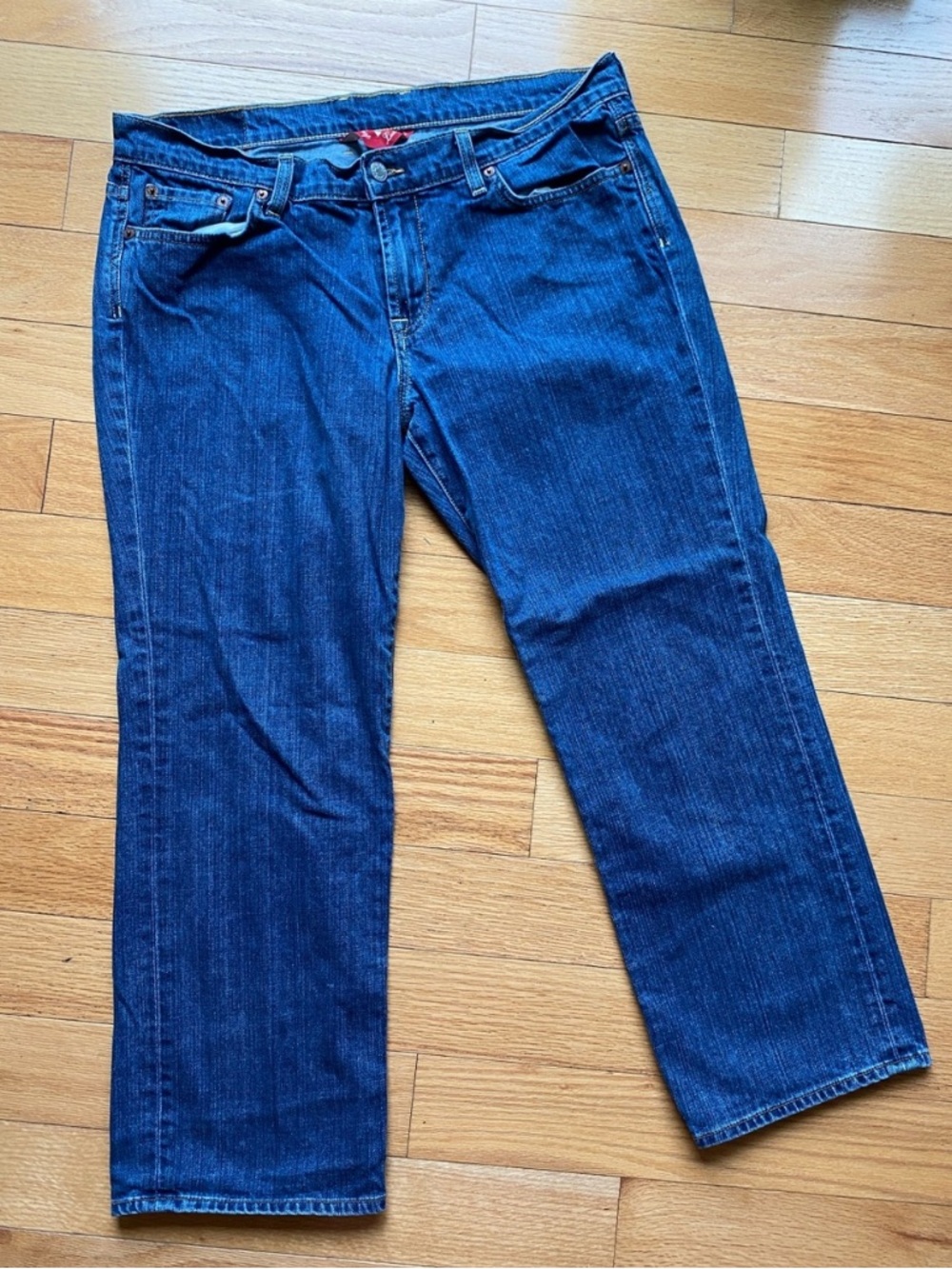 Lucky Brand Indigo Crop Sweet and Low Straight Jeans 14 / 32